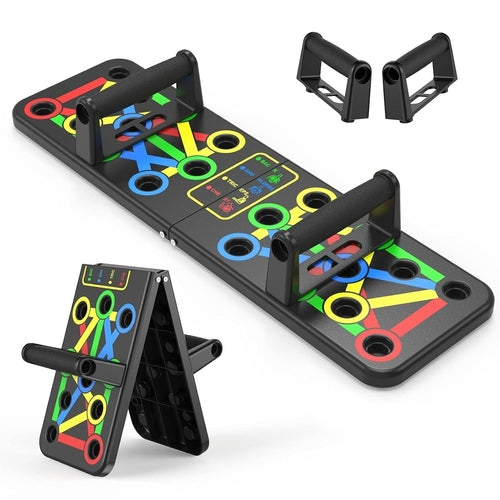 Foldable 10-in-1 Push Up Board with Stands